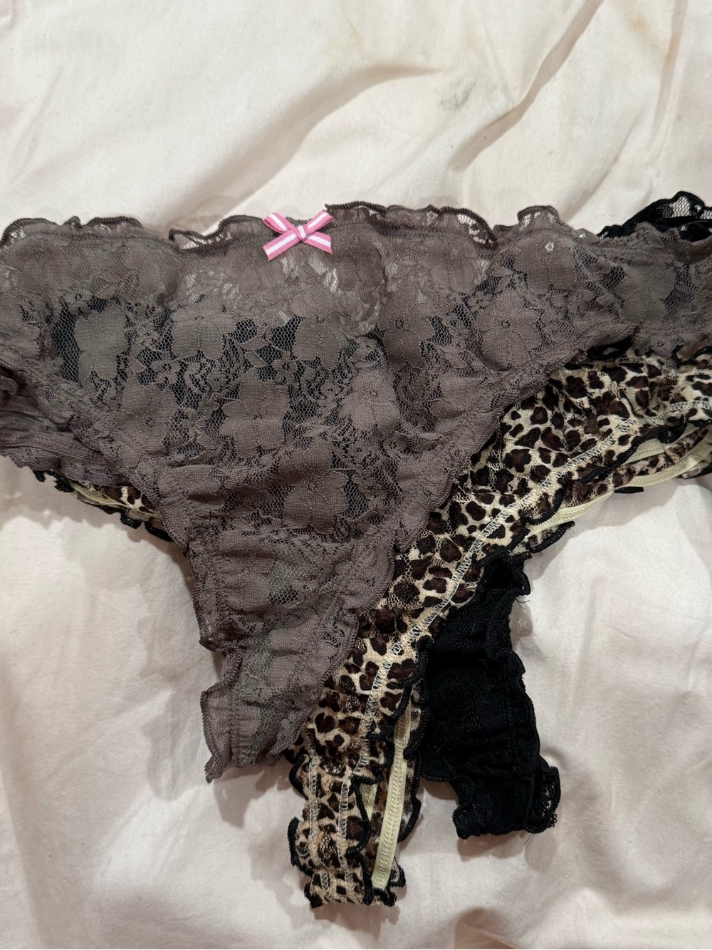 NWT 3 pack Womens Lace Thong Panties Size8(XL)